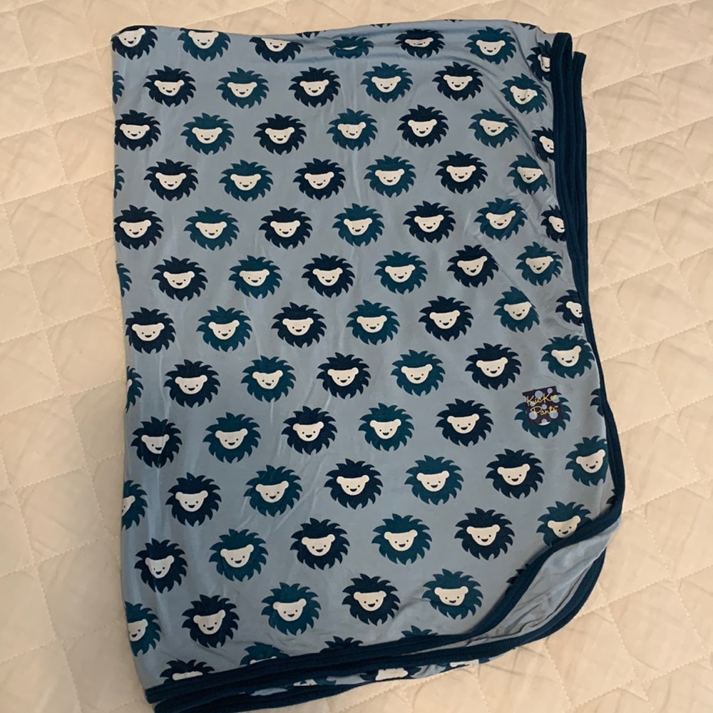 Kickee Pants Pond Lion Swaddle Blanket